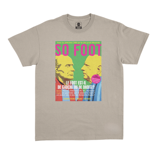 T-Shirt Couv So Foot « Droite ou gauche ? » desert dust