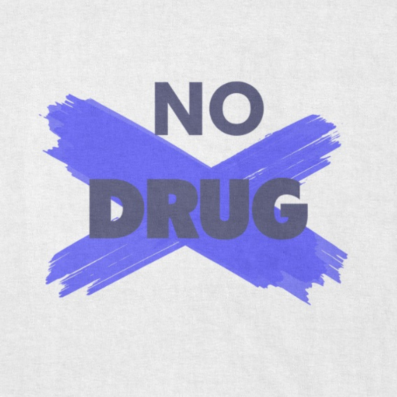 T-shirt Maradona "No Drug"
