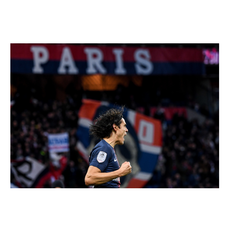 Célébration d'Edinson Cavani, 2018