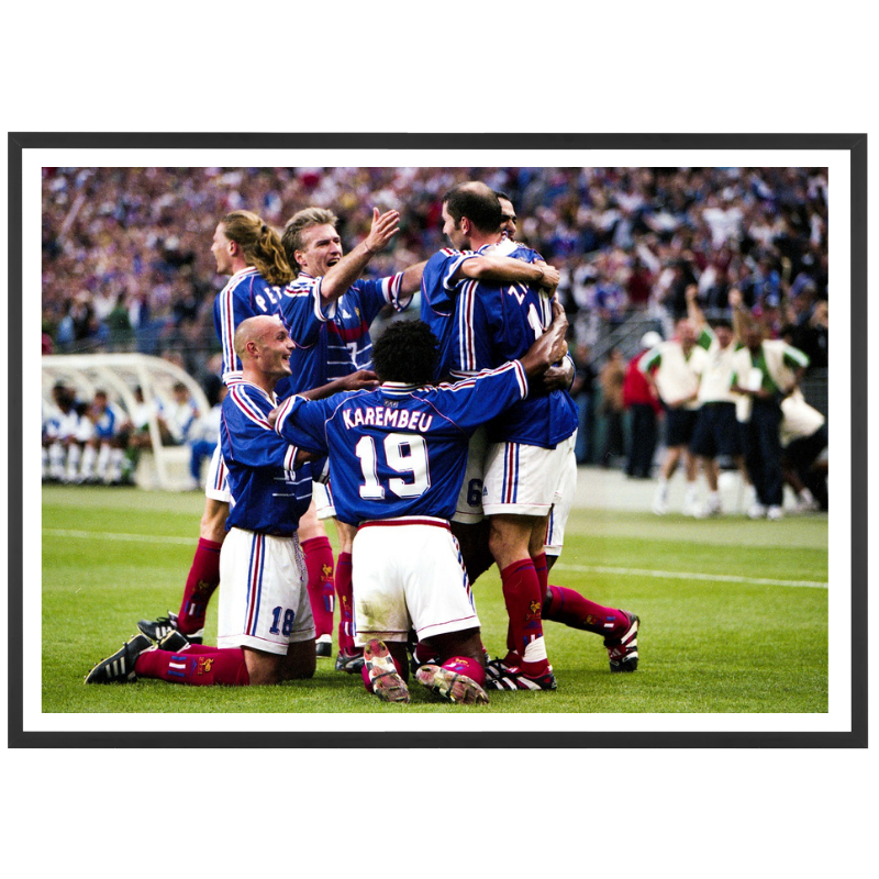 Célébration des Bleus face au Brésil, France 1998