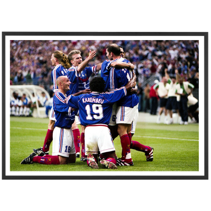 Célébration des Bleus face au Brésil, France 1998