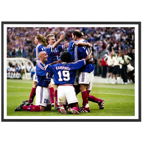 Célébration des Bleus face au Brésil, France 1998