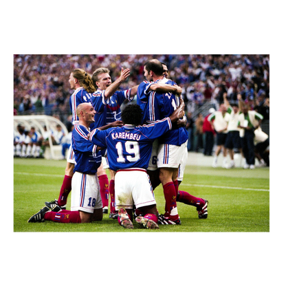 Célébration des Bleus face au Brésil, France 1998