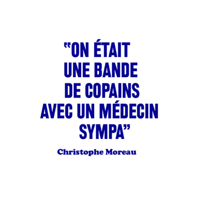 Mug citation Moreau "Une bande de copains avec un médecin sympa"