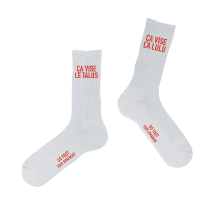 Chaussettes "Ça vise la lulu"