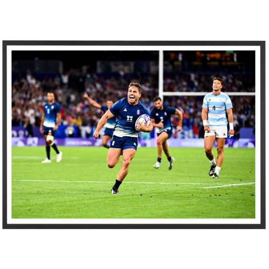 Antoine Dupont marque l’essai de la victoire, JO 2024