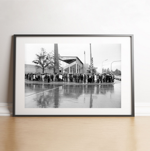 Spectateurs font la queue, Munich 1972