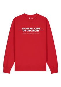 Sweat rouge “La Règle numéro 1 du football club du dimanche: Parler à l'arbitre”