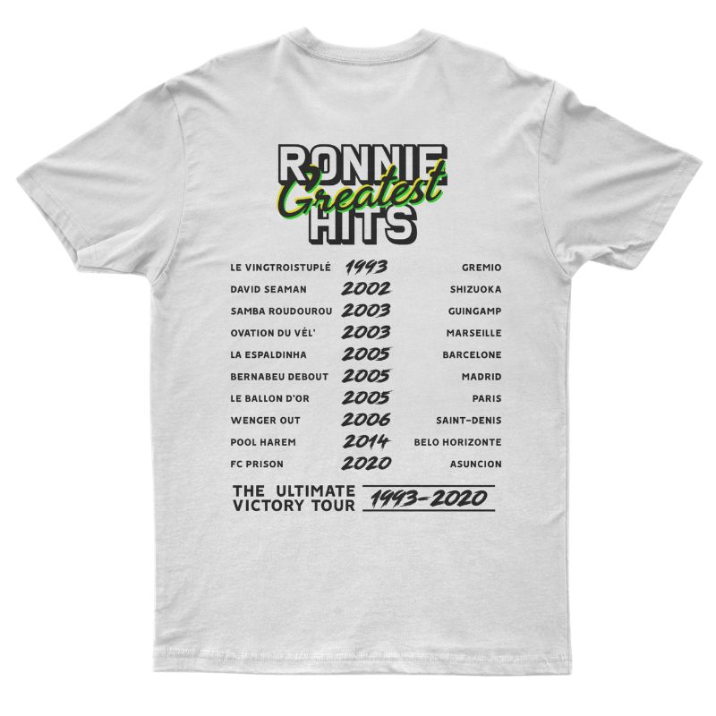 T-Shirt "Ronnie Greatest Hits" blanc