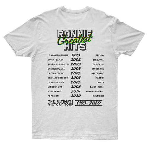 T-Shirt "Ronnie Greatest Hits" blanc