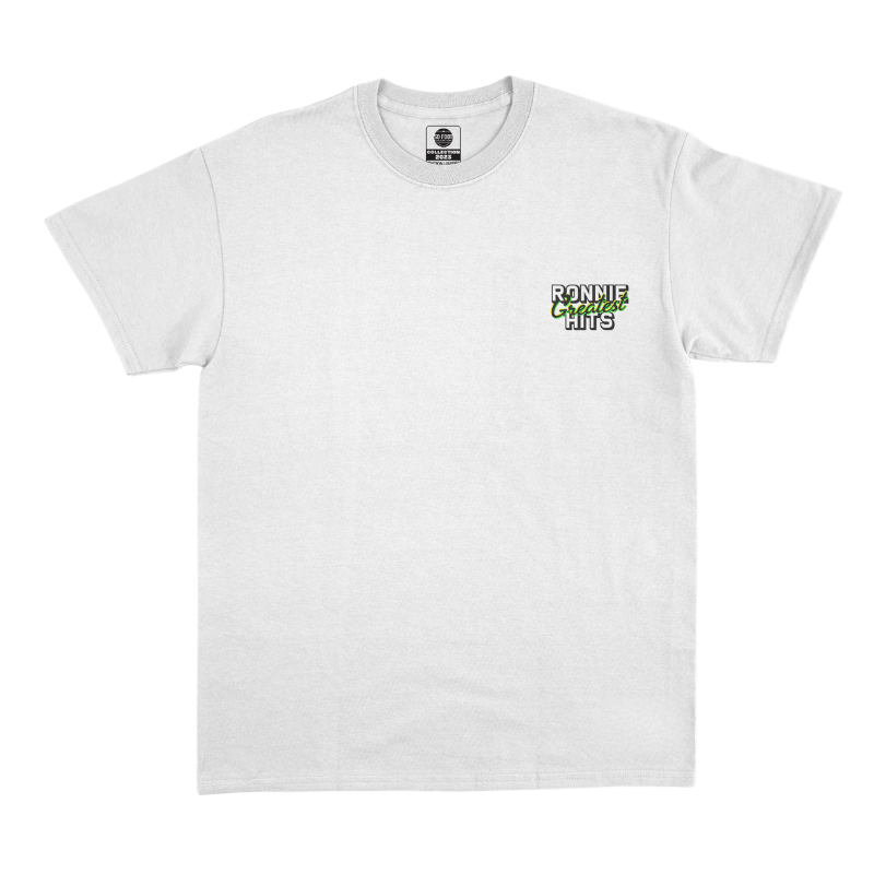 T-Shirt "Ronnie Greatest Hits" blanc