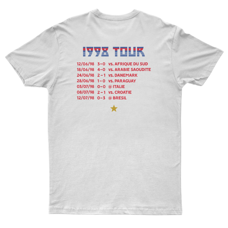 T-Shirt "France 98" On Tour