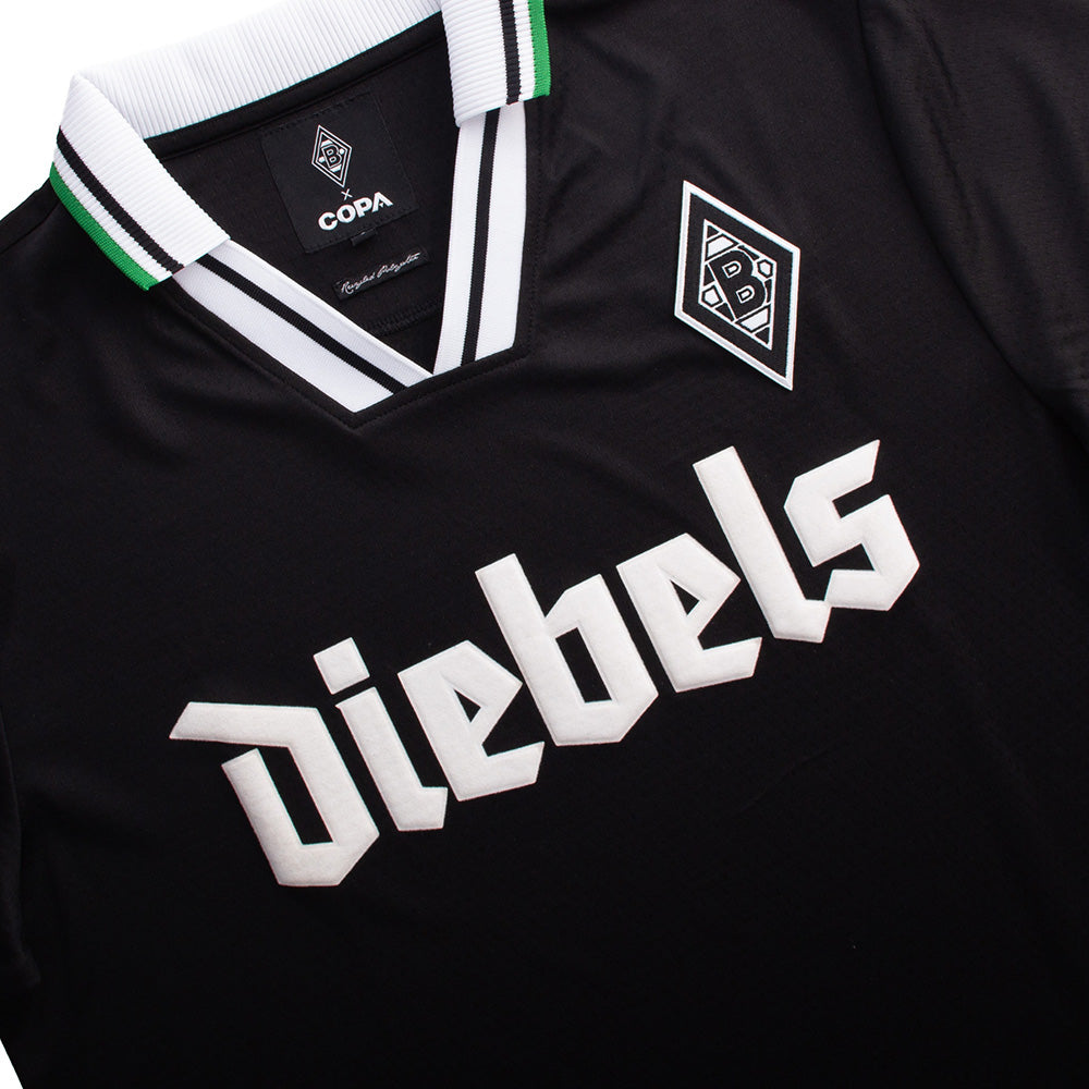 Maillot collector Borussia Mönchengladbach 1996 - 97 extérieur noir