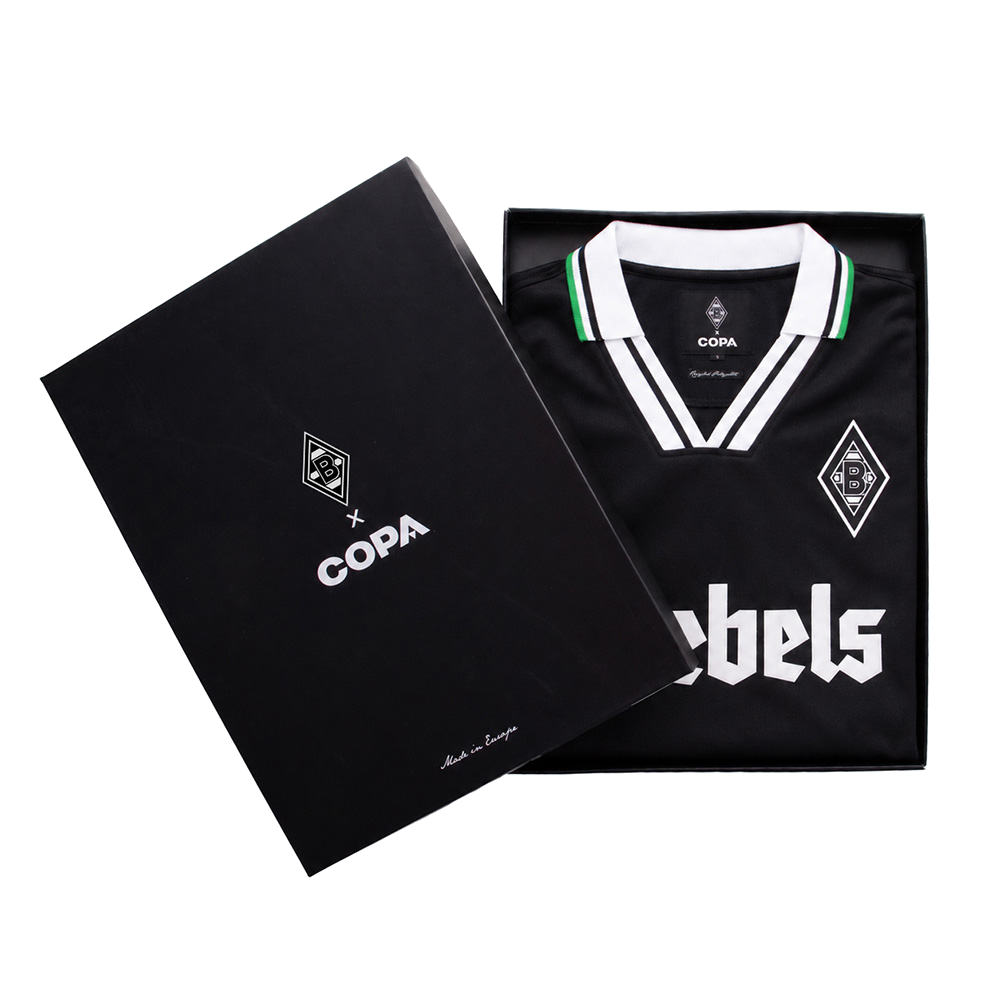 Maillot collector Borussia Mönchengladbach 1996 - 97 extérieur noir