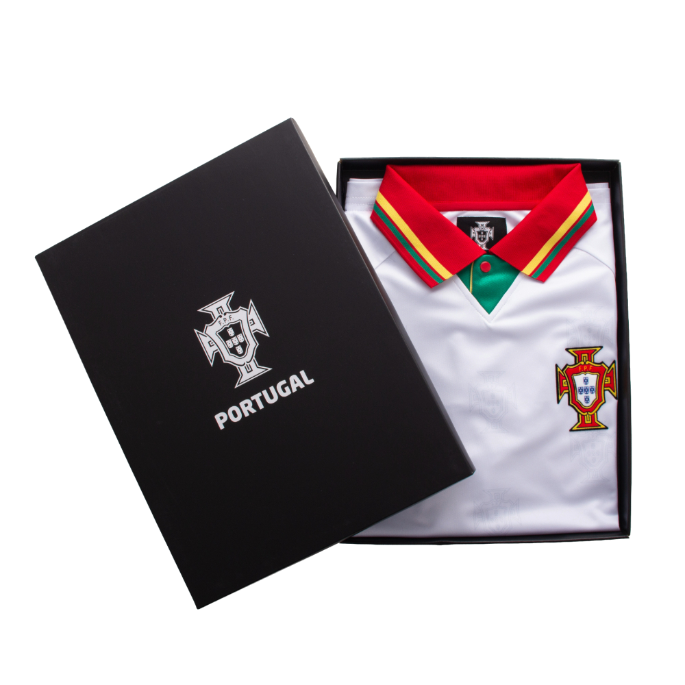 Maillot collector Portugal 1995 extérieur blanc