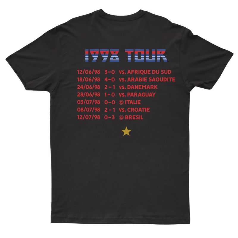 T-Shirt "France 98" On Tour
