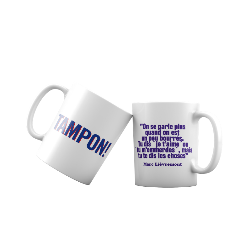 Tazza Lièvremont con la citazione "Ti amo o mi fai incazzare" 