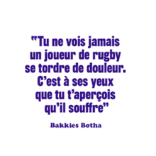 Charger l'image dans la galerie, Mug citation Botha "Tu ne vois jamais un joueur de rugby se tordre de douleur"