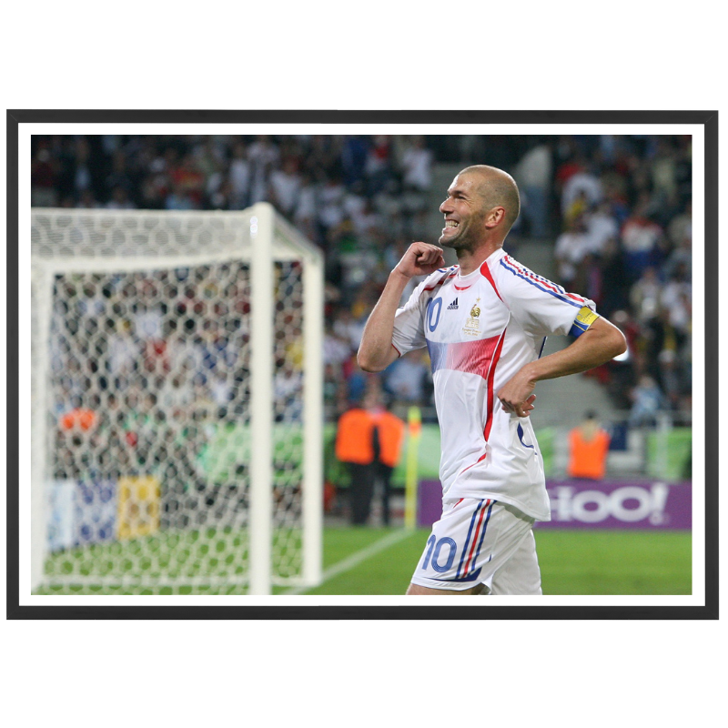 Zidane fête son but contre l'Espagne, 2006