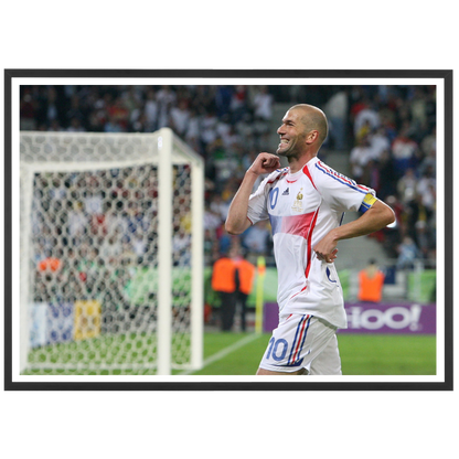 Zidane fête son but contre l'Espagne, 2006