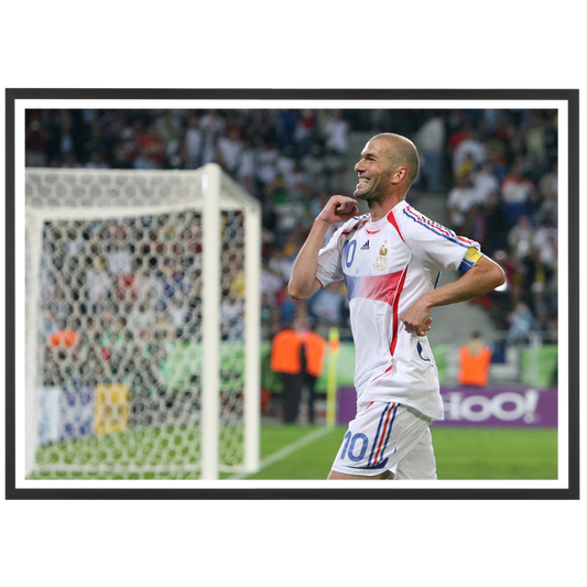 Zidane festeggia il suo gol contro la Spagna, 2006
