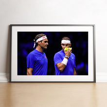 Load image into Gallery viewer, Nadal and Federer in legendary doubles, 2022 