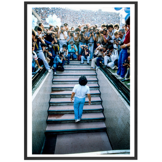 Présentation de Maradona au Napoli, 1984