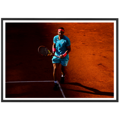 Rafael Nadal célèbre son point face à Djoko, Roland-Garros 2020