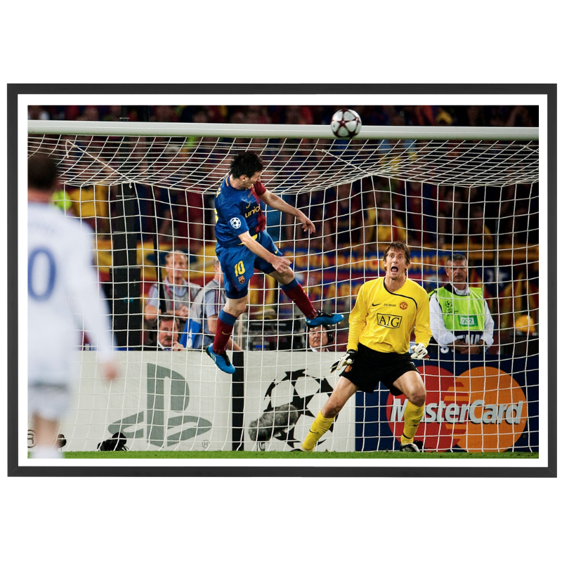 Messi s’envole contre Manchester, C1 2009