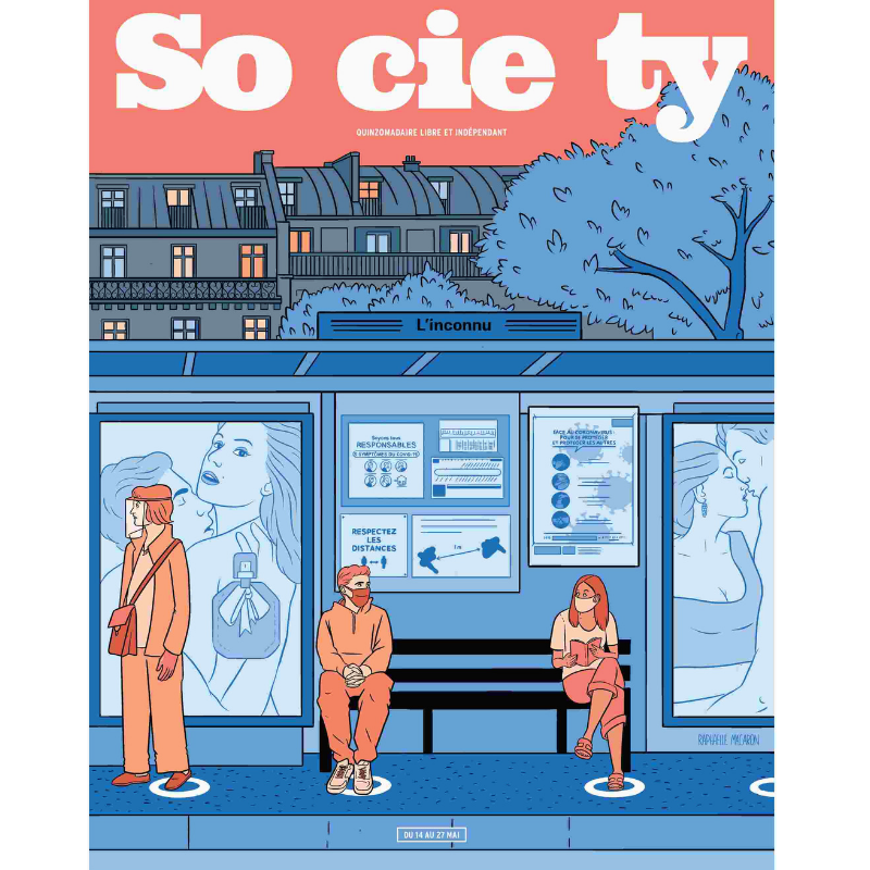 Affiche Society #131, Distanciation sociale