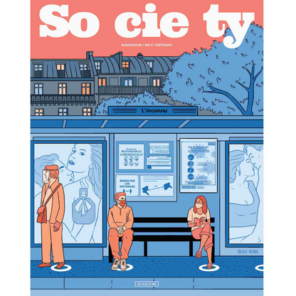 Affiche Society #131, Distanciation sociale
