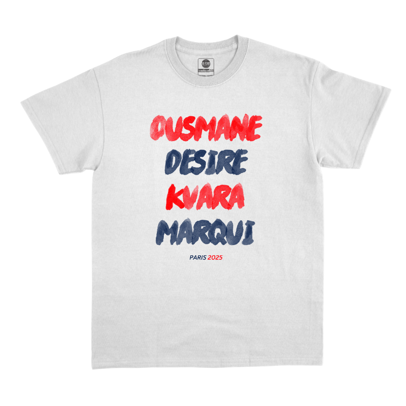 T-Shirt "Ousmane, Désiré, Kvara, Marqui" Paris 2025