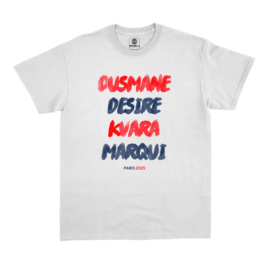 T-Shirt "Ousmane, Désiré, Kvara, Marqui" Paris 2025