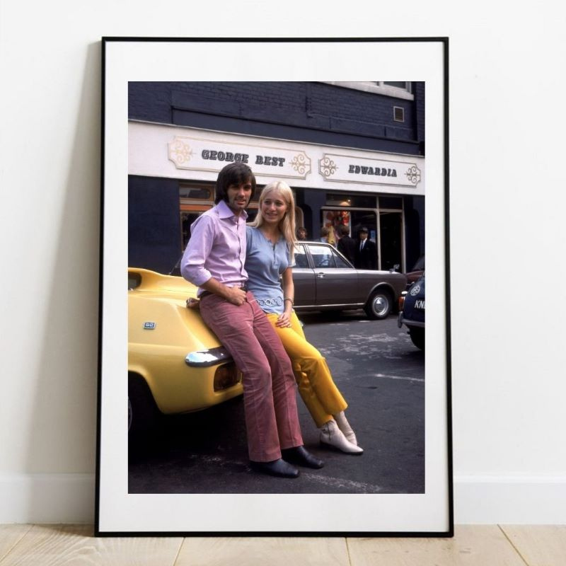 Georges Best et sa fiancée Eva Haralsted, 1969