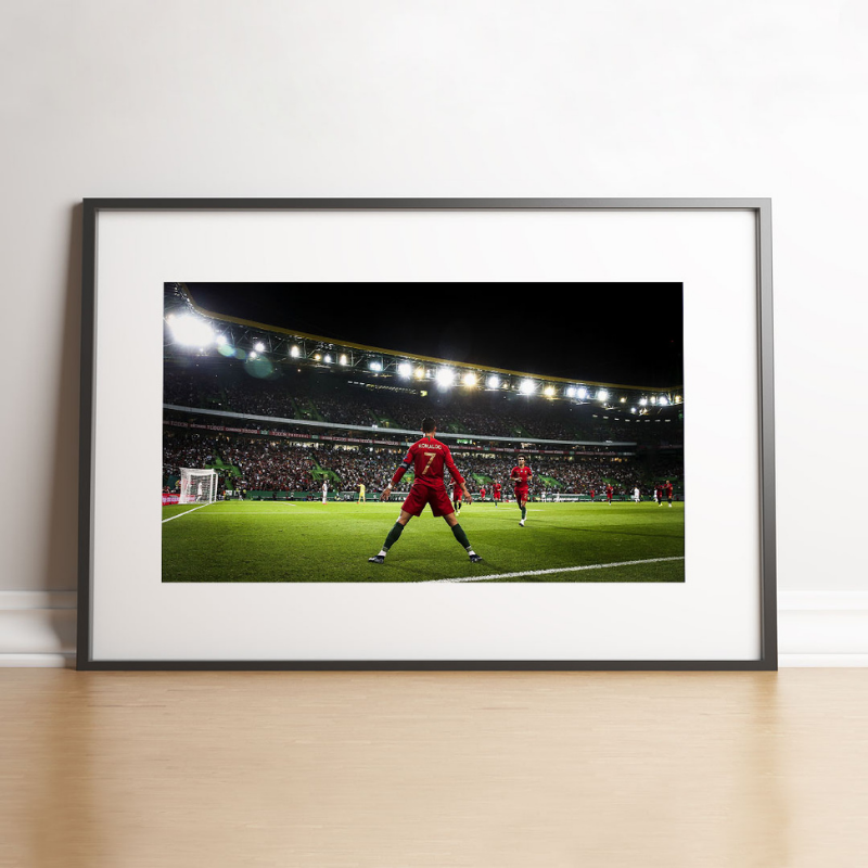 Cristiano's famous "Siu" celebration, 2019