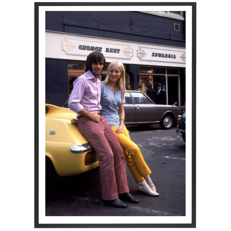 Georges Best et sa fiancée Eva Haralsted, 1969