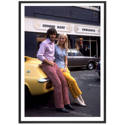 Georges Best et sa fiancée Eva Haralsted, 1969