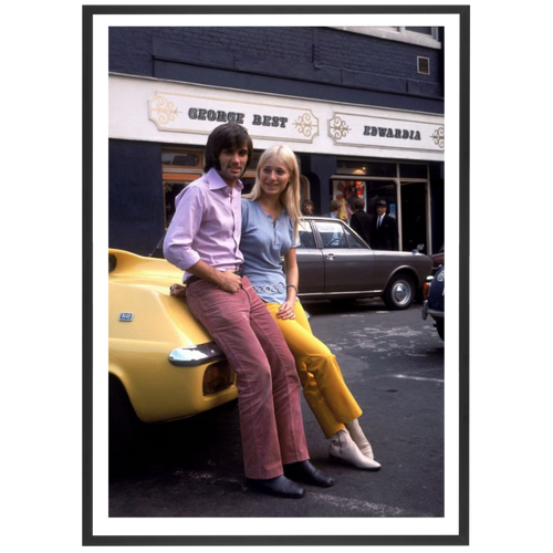Georges Best et sa fiancée Eva Haralsted, 1969