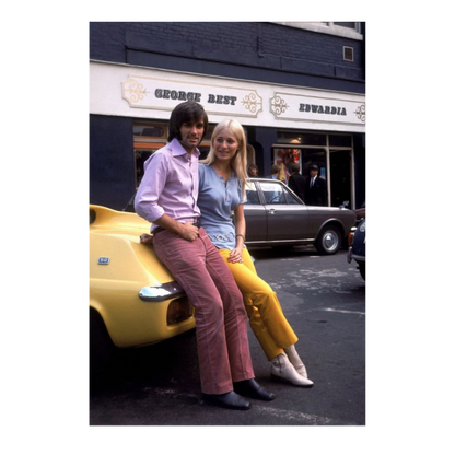Georges Best et sa fiancée Eva Haralsted, 1969
