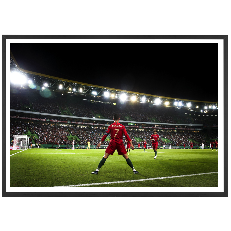 Cristiano's famous "Siu" celebration, 2019