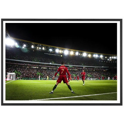 Cristiano's famous "Siu" celebration, 2019