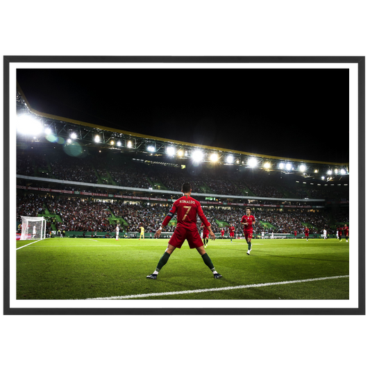 Cristiano's famous "Siu" celebration, 2019