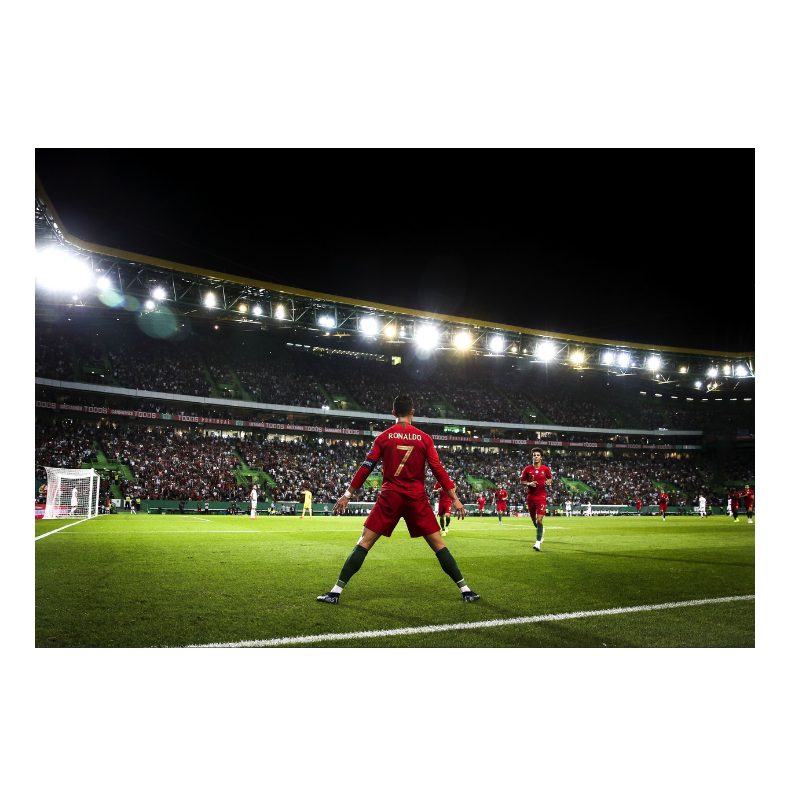 Cristiano's famous "Siu" celebration, 2019