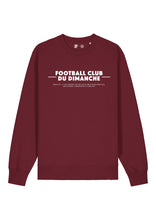 Charger l&#39;image dans la galerie, Sweat bordeaux “Règle n°1 du Football Club du Dimanche: Le Tacle”