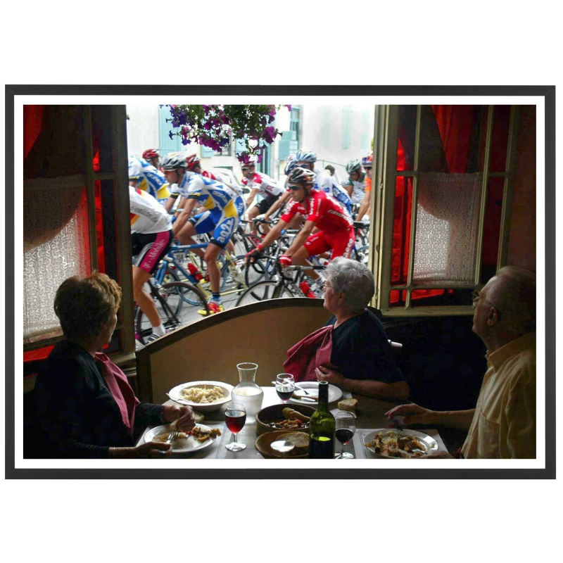 Lunch with a view of the Tour, 2003