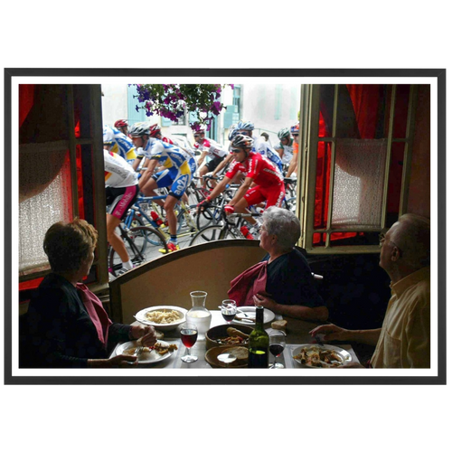Lunch with a view of the Tour, 2003