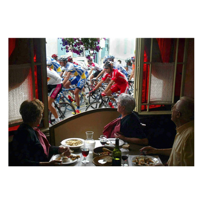 Lunch with a view of the Tour, 2003