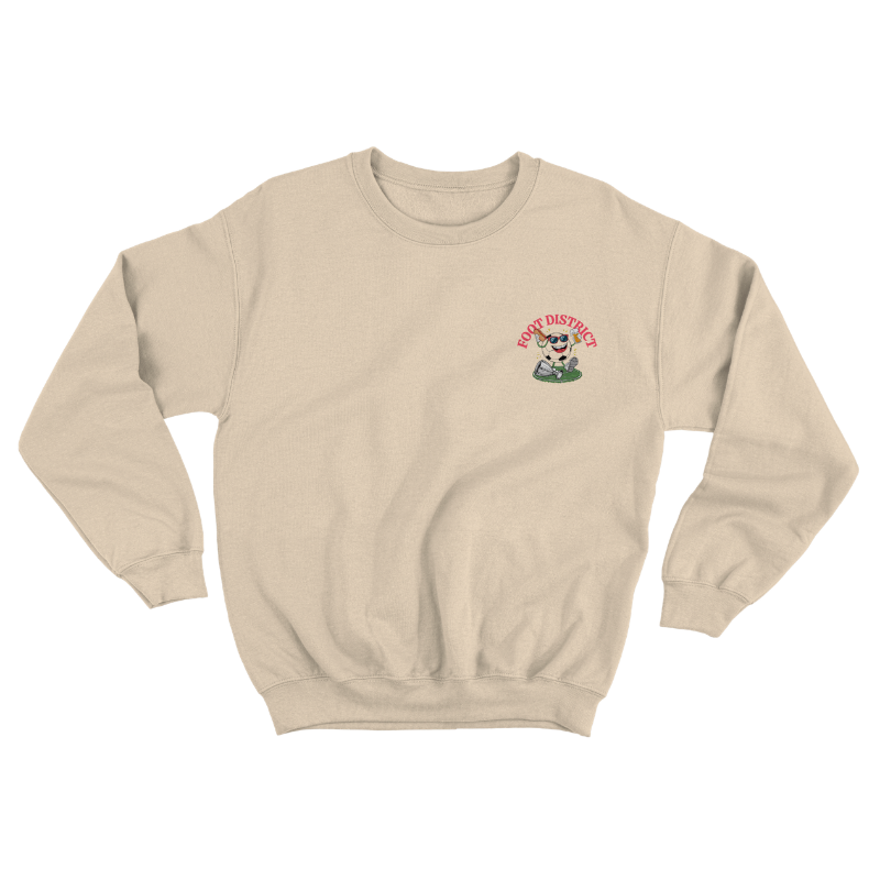 Sweat "Football District" : bière, pointu, chasuble