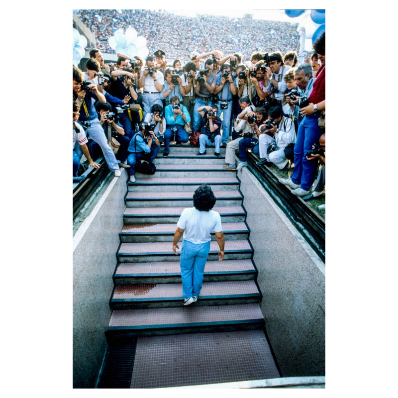 Présentation de Maradona au Napoli, 1984
