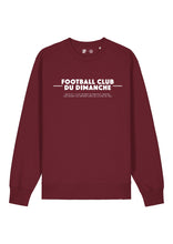 Charger l&#39;image dans la galerie, Sweat bordeaux “Règle n°1 du Football Club du Dimanche: Parler à l&#39;arbitre&quot;